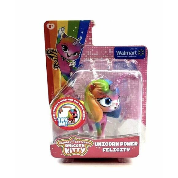 Rainbow Butterfly Unicorn Kitty Unicorn Power Tail Felicity Figure - Picture 1 of 2